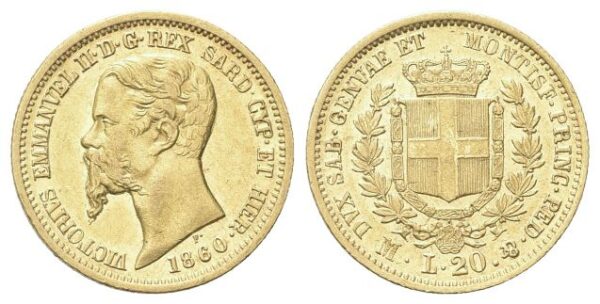 20 Lire 1860 Milano.