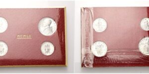 Serie di 4 valori: 10, 5, 2, 1 Lira (It) 1952 a. XIV.