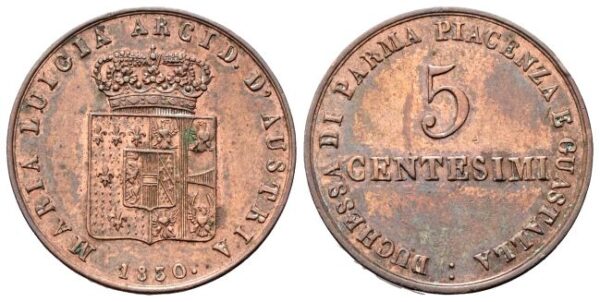 Parma - 5 Centesimi 1830.