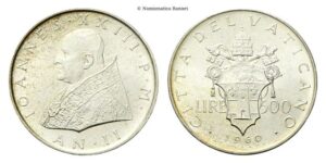 Città del Vaticano. 500 Lire 1960 a. II.