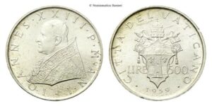Città del Vaticano. 500 Lire 1959 a. I.