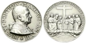 Medaglia 1934 a. XIII opus A. Mistruzzi.