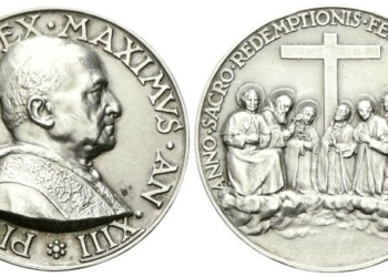 Medaglia 1934 a. XIII opus A. Mistruzzi.