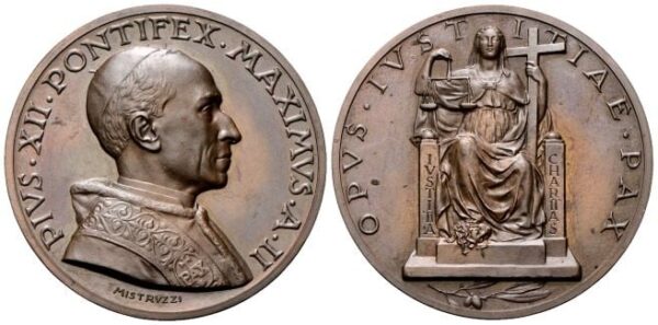 Medaglia 1940 a. II opus A. Mistruzzi.