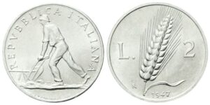 2 Lire 1947.
