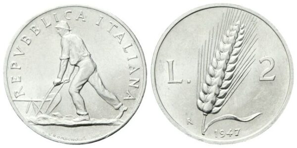 2 Lire 1947.