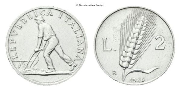 2 Lire 1946.