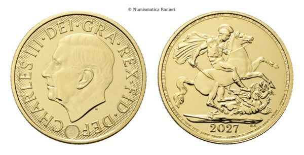 GRAN BRETAGNA – STERLINA INGLESE – CARLO III – 2027